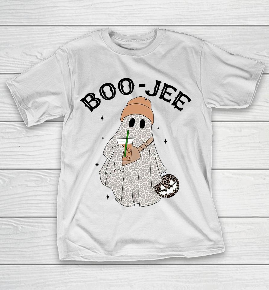 Coffee Lovers Cute Ghost Halloween Costume Boujee Boo-Jee T-Shirt