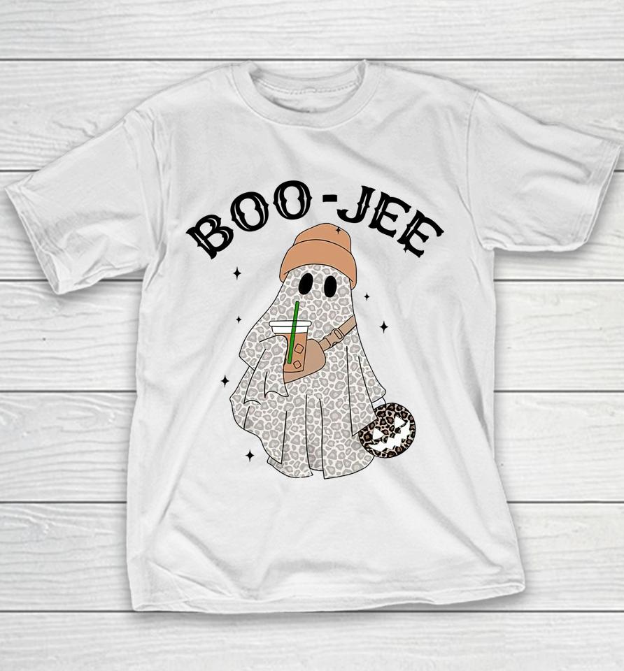 Coffee Lovers Cute Ghost Halloween Costume Boujee Boo-Jee Youth T-Shirt