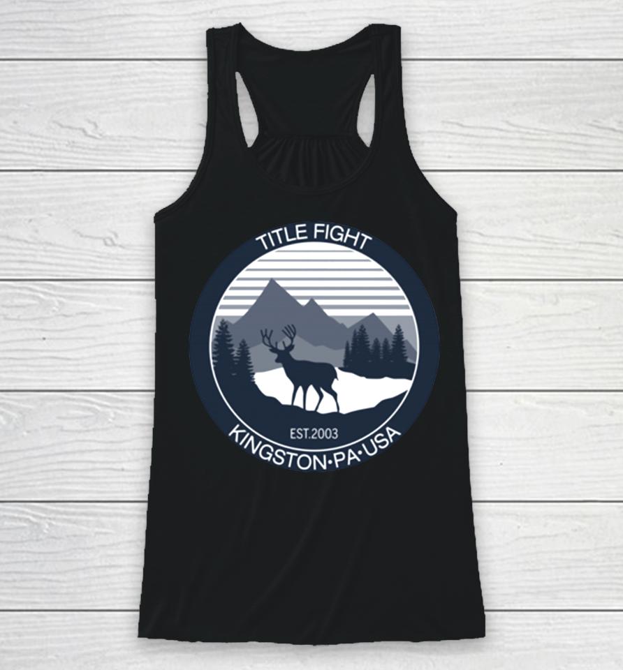 Cold Cuts Title Fight White Deer 2022 Racerback Tank