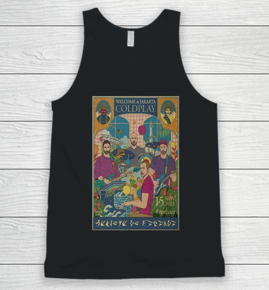 Coldplay Music Of The Spheres World Tour Jakarta November 15, 2023 Poster Unisex Tank Top