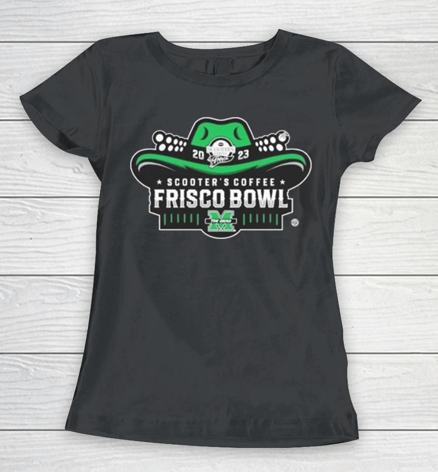 College Football Bowl Games 2023 24 Marshall Thundering Herd 2023 Frisco Bowl Women T-Shirt
