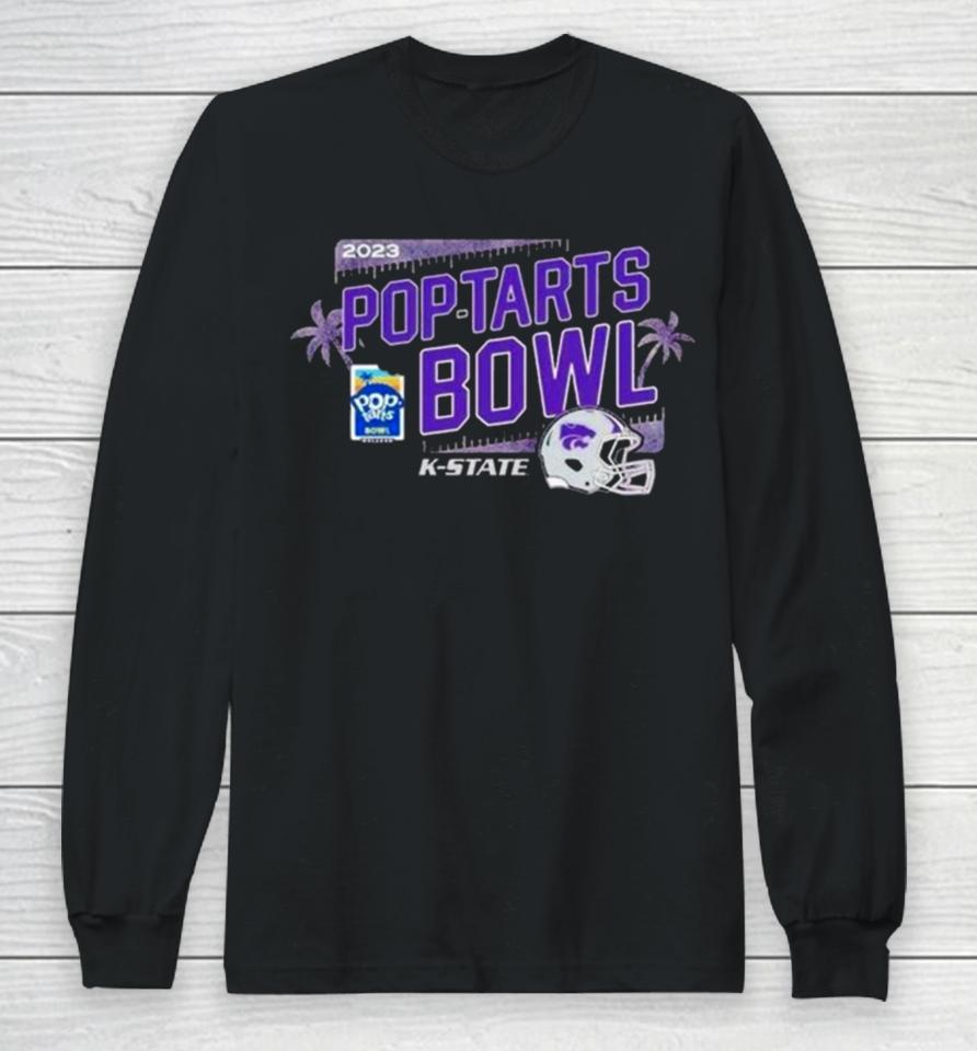 College Football Bowl Games 2023 Pop Tarts Bowl Kansas State Wildcats Helmet Long Sleeve T-Shirt