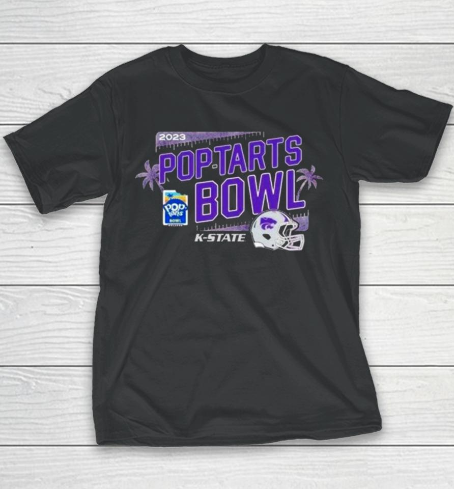 College Football Bowl Games 2023 Pop Tarts Bowl Kansas State Wildcats Helmet Youth T-Shirt