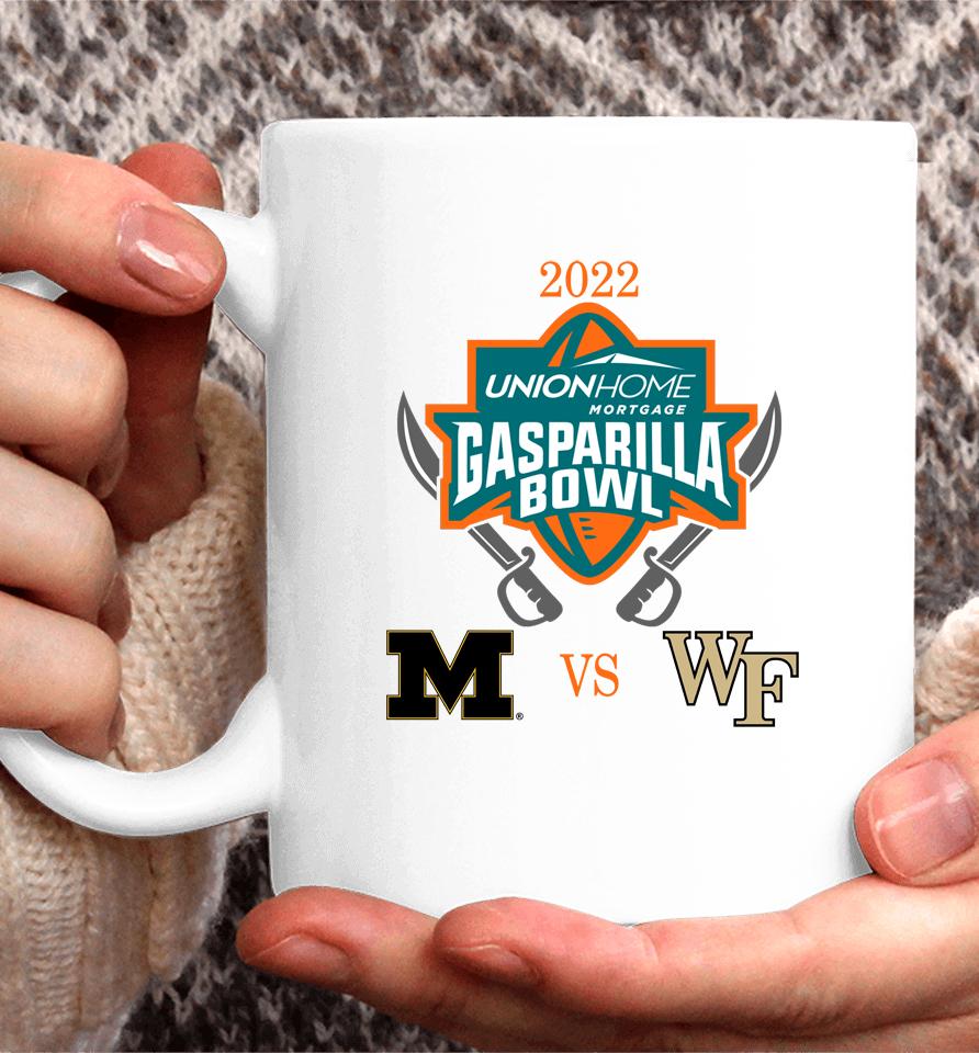 College Football Ncaa Wake Forest Demon Deacons Vs Missouri Tigers 2022 Gasparilla Bowl Matchup Coffee Mug