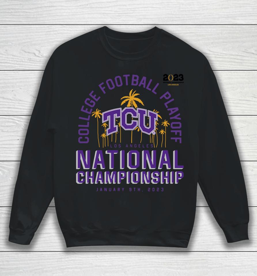 College Football Playoff 2023 Tcu Horned Frogs National Championship Game Return Run Sweatshirt