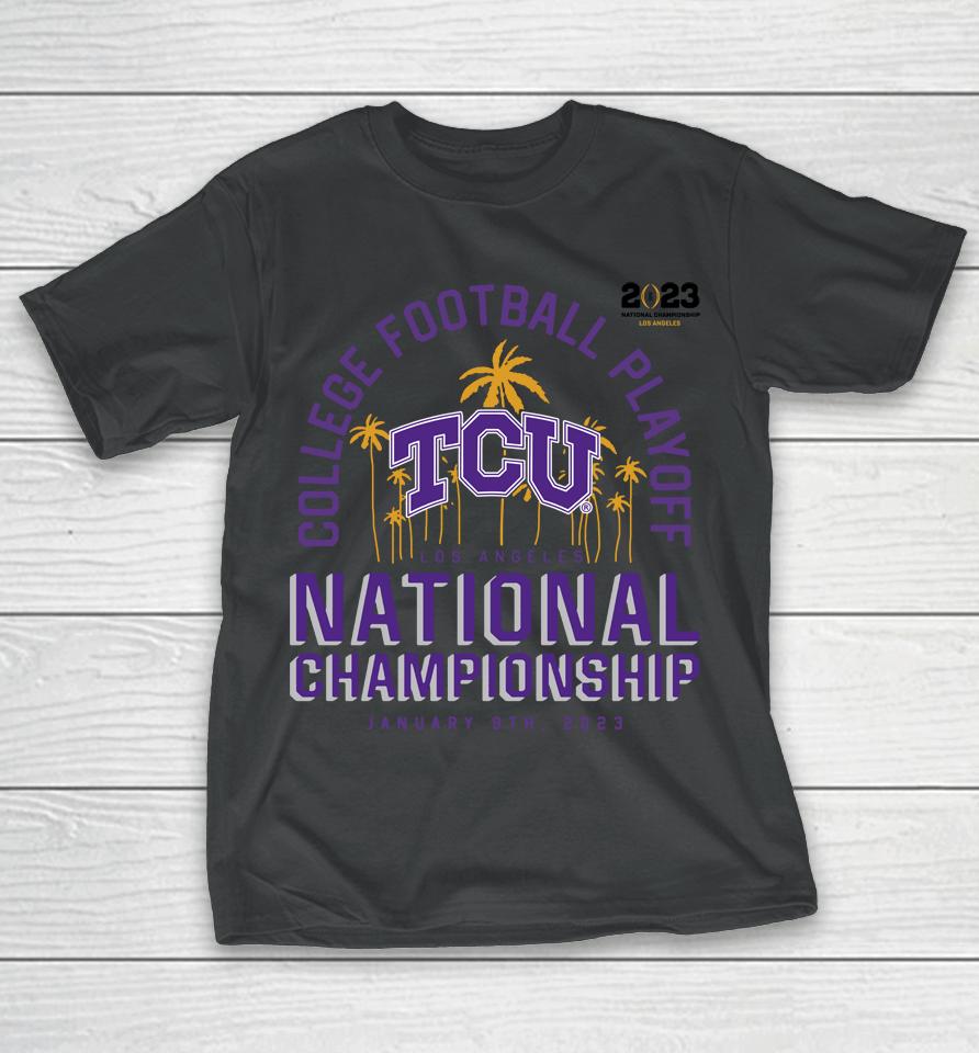 College Football Playoff 2023 Tcu Horned Frogs National Championship Game Return Run T-Shirt