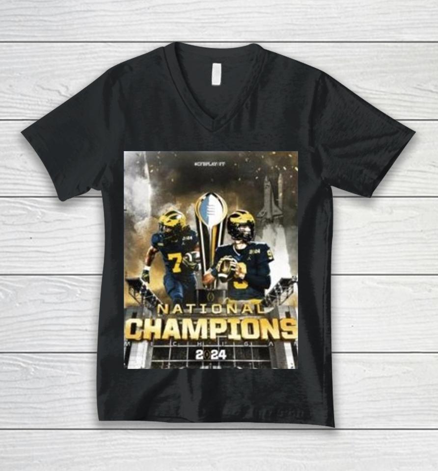 College Football Playoff National Champions 2024 Natty Champs Unisex V-Neck T-Shirt