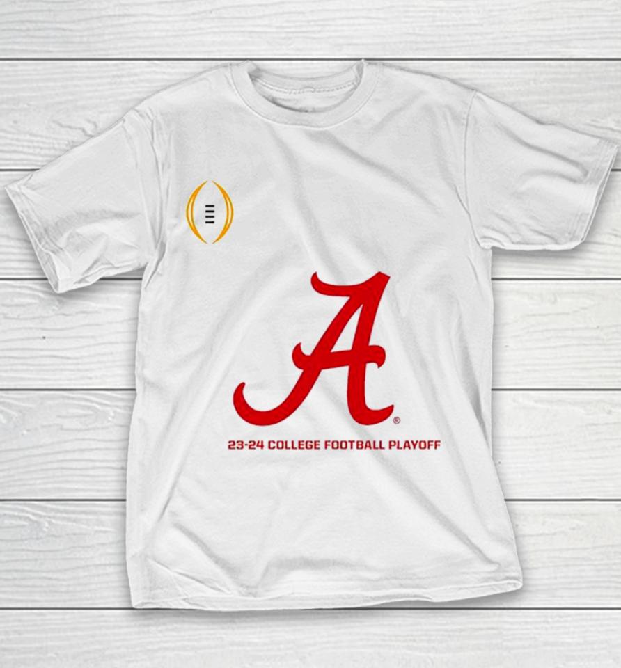 College Football Playoff Washington 23 24 Alabama Crimson Tide Youth T-Shirt