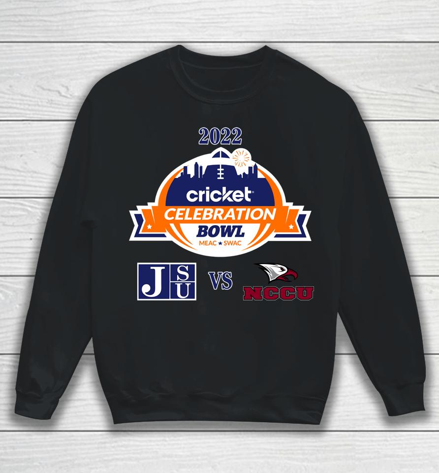 College Football Shop Jsu Vs Nc Central Eagles Matchup Celebration Bowl 2022 Sweatshirt