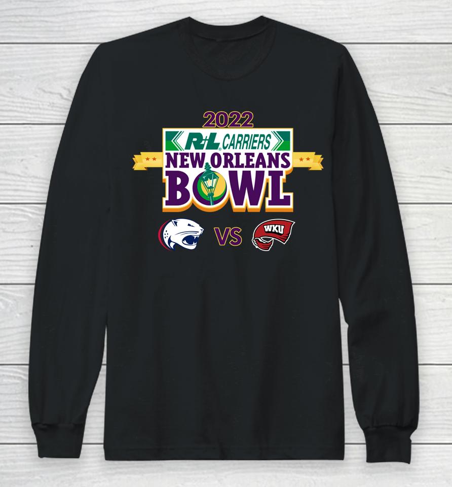 College Playoff 2022 New Orleans Bowl Western Ky Vs South Alabama Long Sleeve T-Shirt