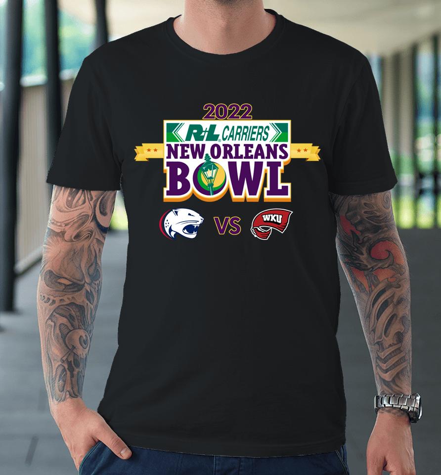 College Playoff 2022 New Orleans Bowl Western Ky Vs South Alabama Premium T-Shirt