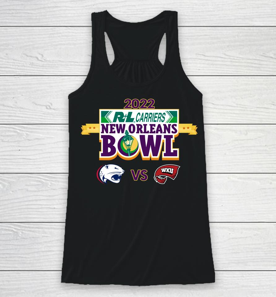 College Playoff 2022 New Orleans Bowl Western Ky Vs South Alabama Racerback Tank