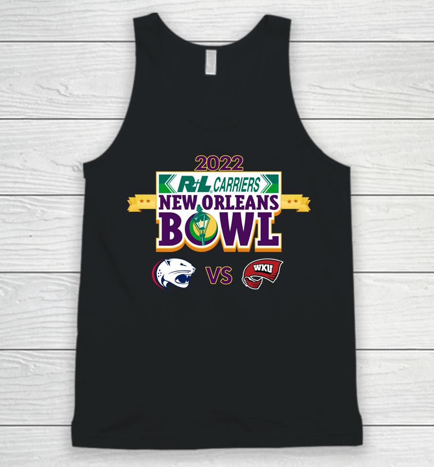 College Playoff 2022 New Orleans Bowl Western Ky Vs South Alabama Unisex Tank Top