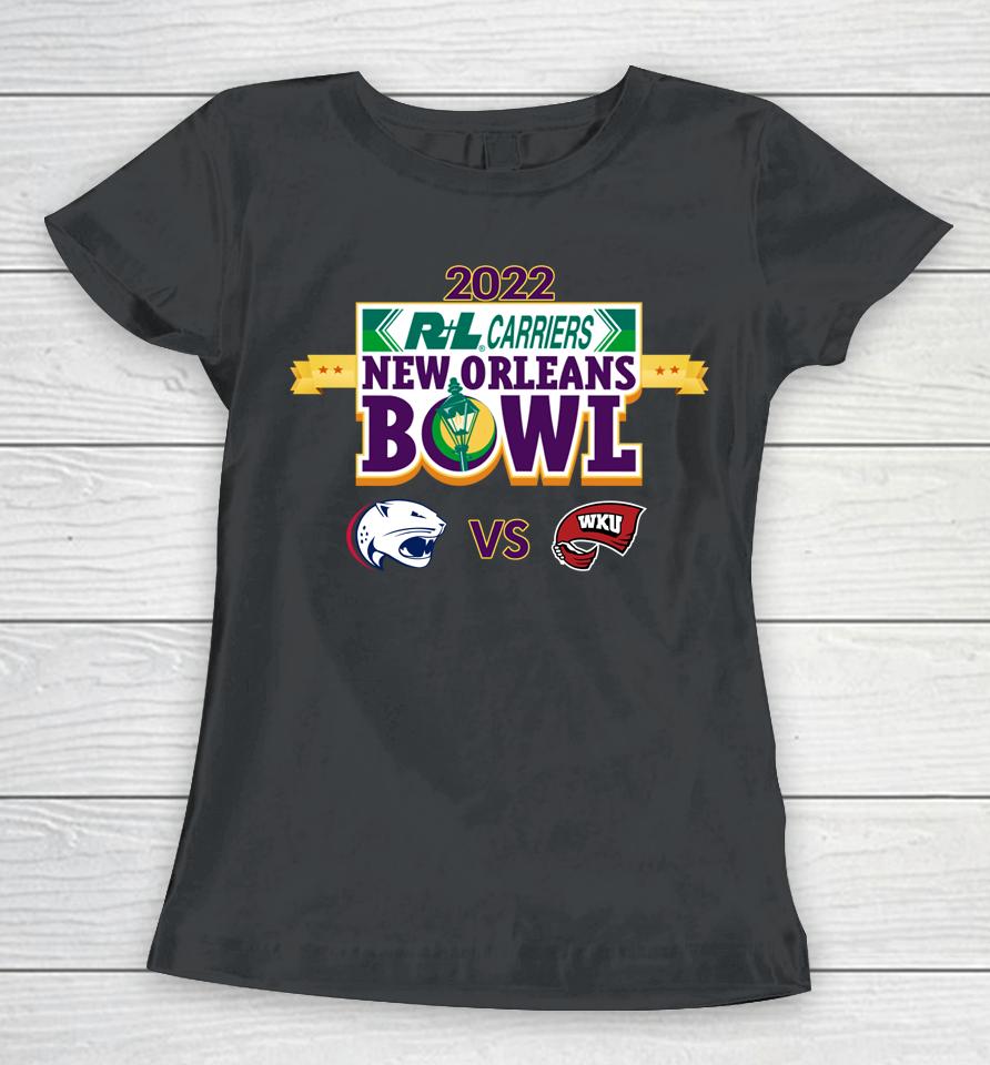 College Playoff 2022 New Orleans Bowl Western Ky Vs South Alabama Women T-Shirt