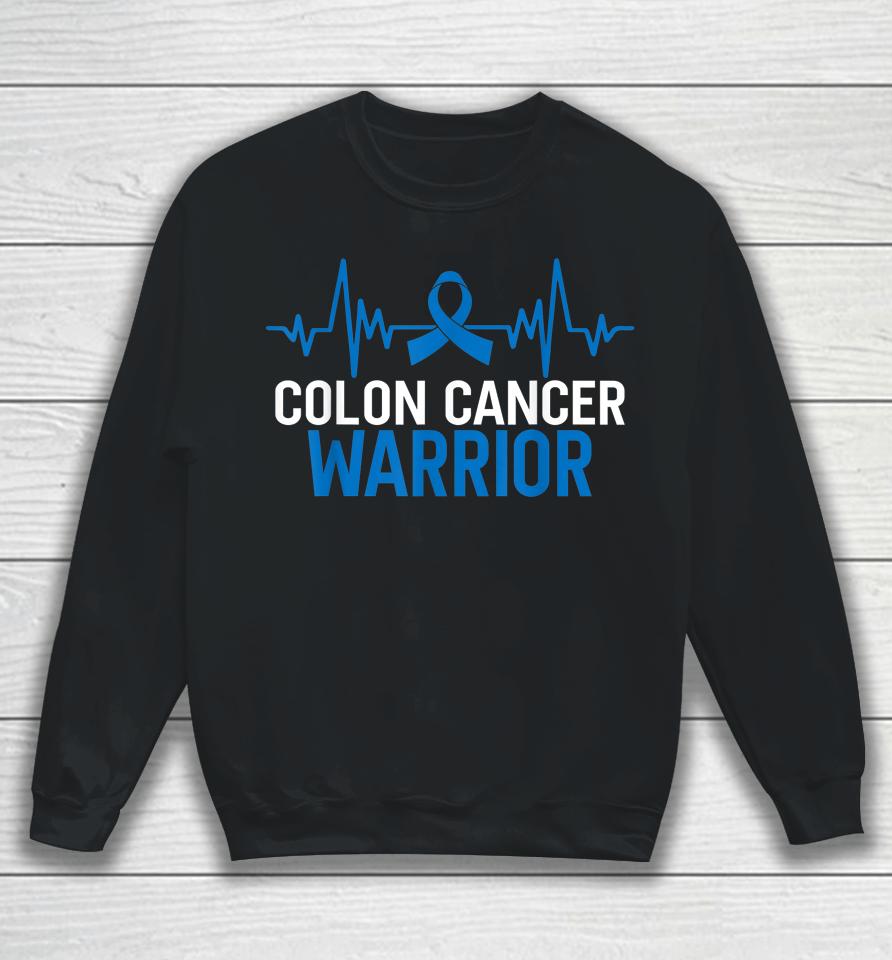Colon Cancer Warrior Bleu Cancer Sweatshirt