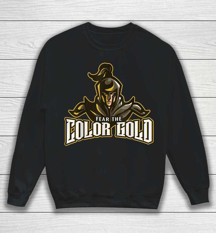 Color Gold Fear Knights Novelty Dragon Sweatshirt