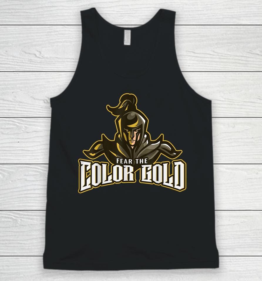 Color Gold Fear Knights Novelty Dragon Unisex Tank Top