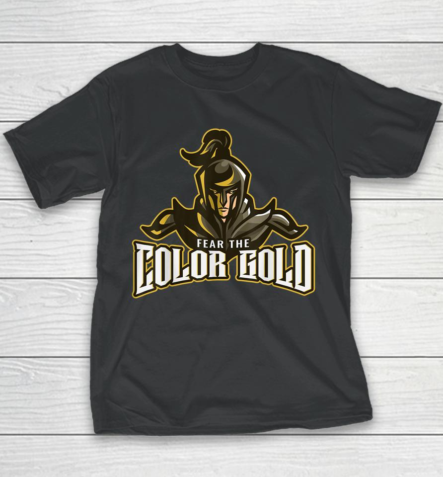 Color Gold Fear Knights Novelty Dragon Youth T-Shirt