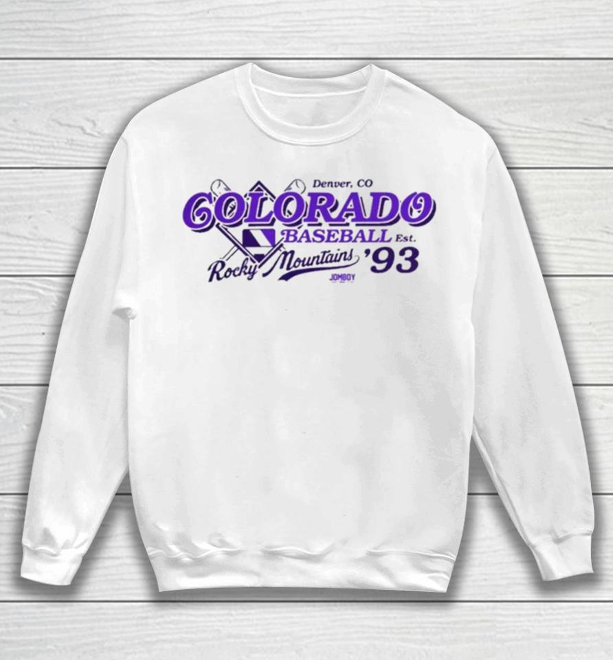 Colorado Baseball Rocky Mountains City Sweatshirt