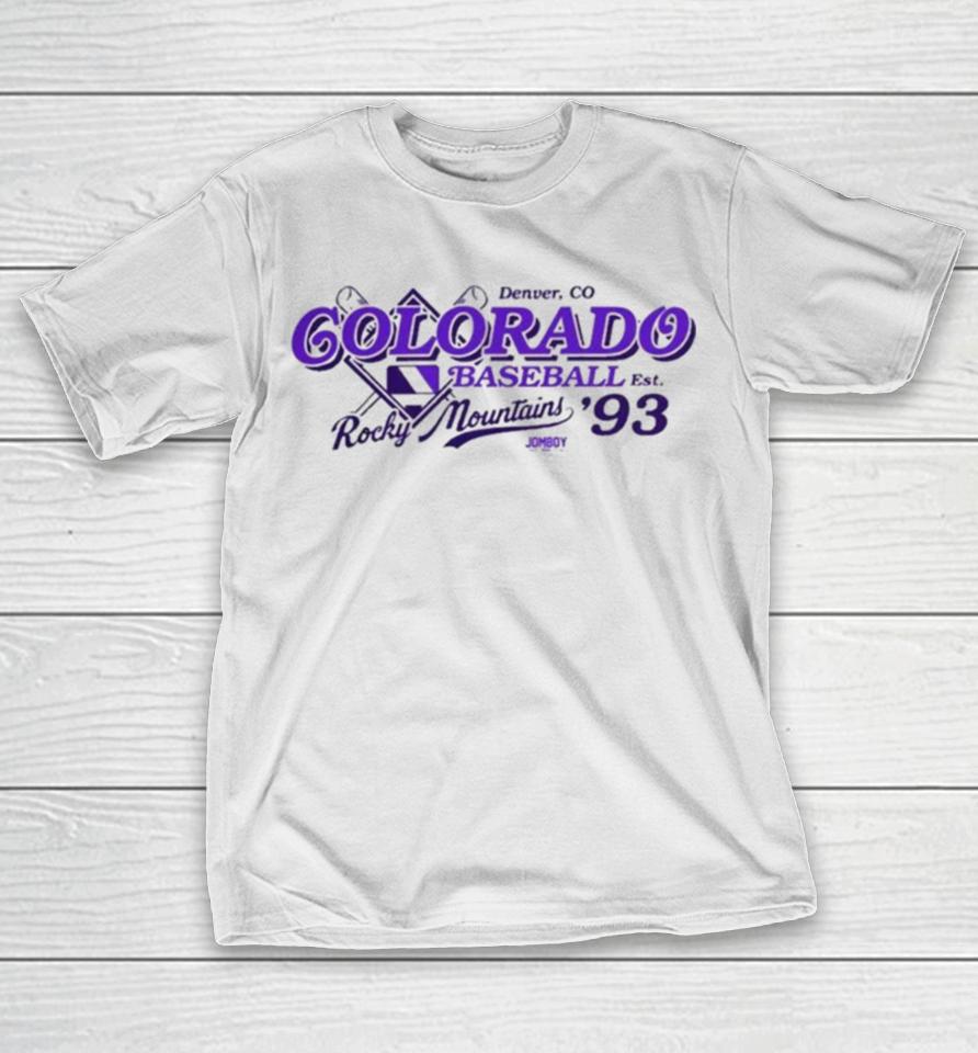 Colorado Baseball Rocky Mountains City T-Shirt