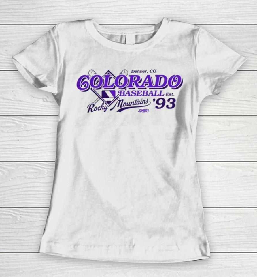 Colorado Baseball Rocky Mountains City Women T-Shirt