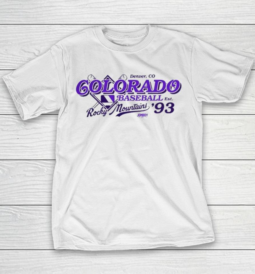 Colorado Baseball Rocky Mountains City Youth T-Shirt