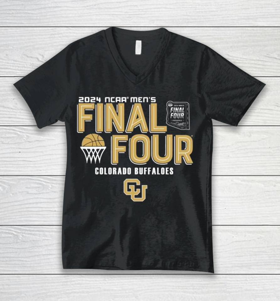 Colorado Buffaloes 2024 Ncaa Men’s Basketball March Madness Final Four Unisex V-Neck T-Shirt