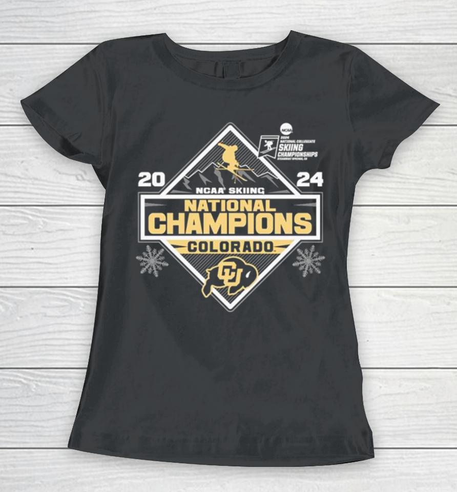 Colorado Buffaloes 2024 Ncaa Skiing National Champions Women T-Shirt