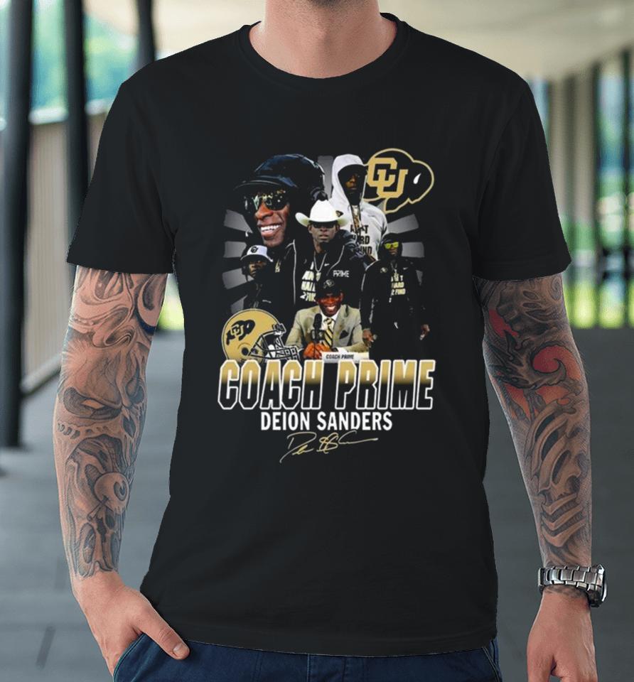Colorado Buffaloes Coach Prime Deion Sanders Signature Premium T-Shirt