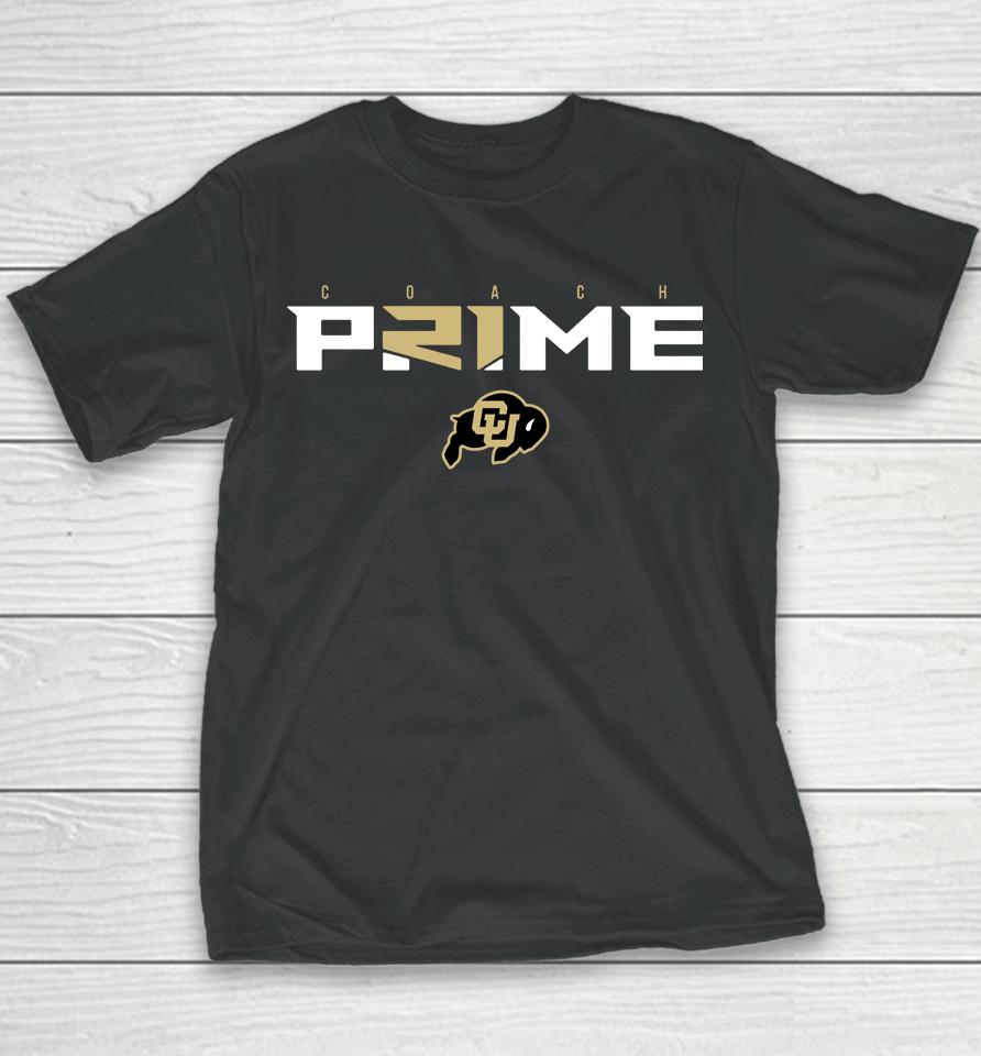 Colorado Football Deion Sanders Coach Prime Youth T-Shirt