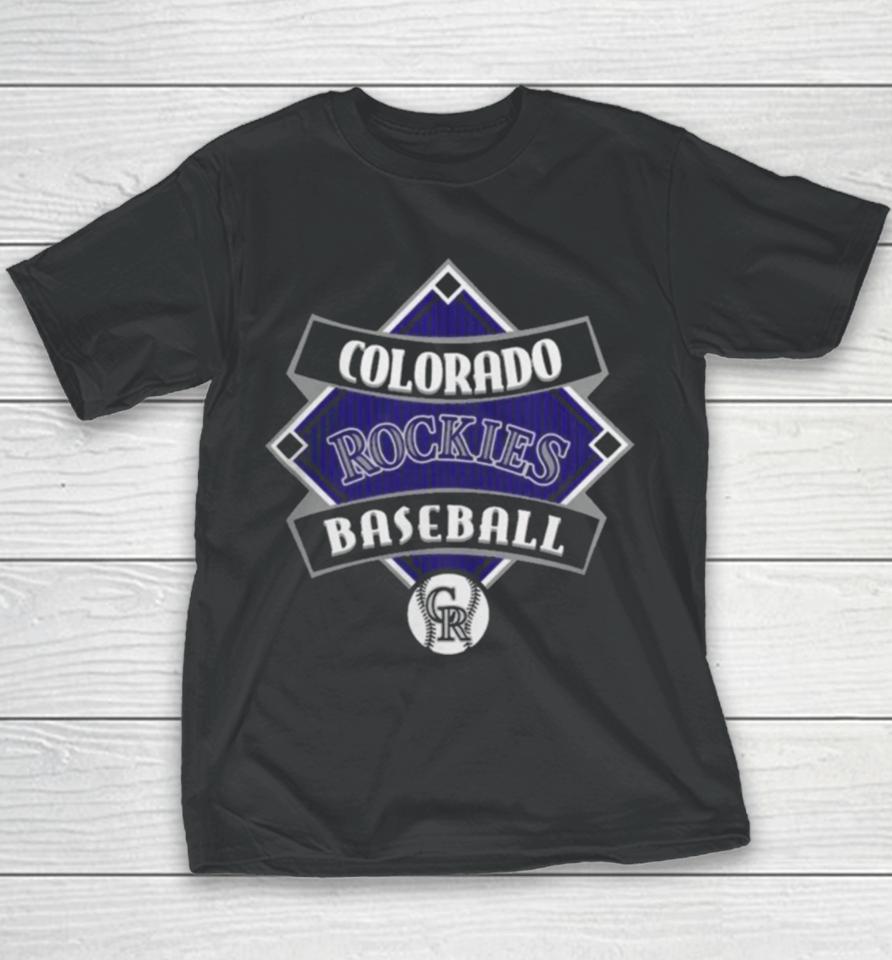 Colorado Rockies Fanatics Branded Cooperstown Collection Field Play Youth T-Shirt