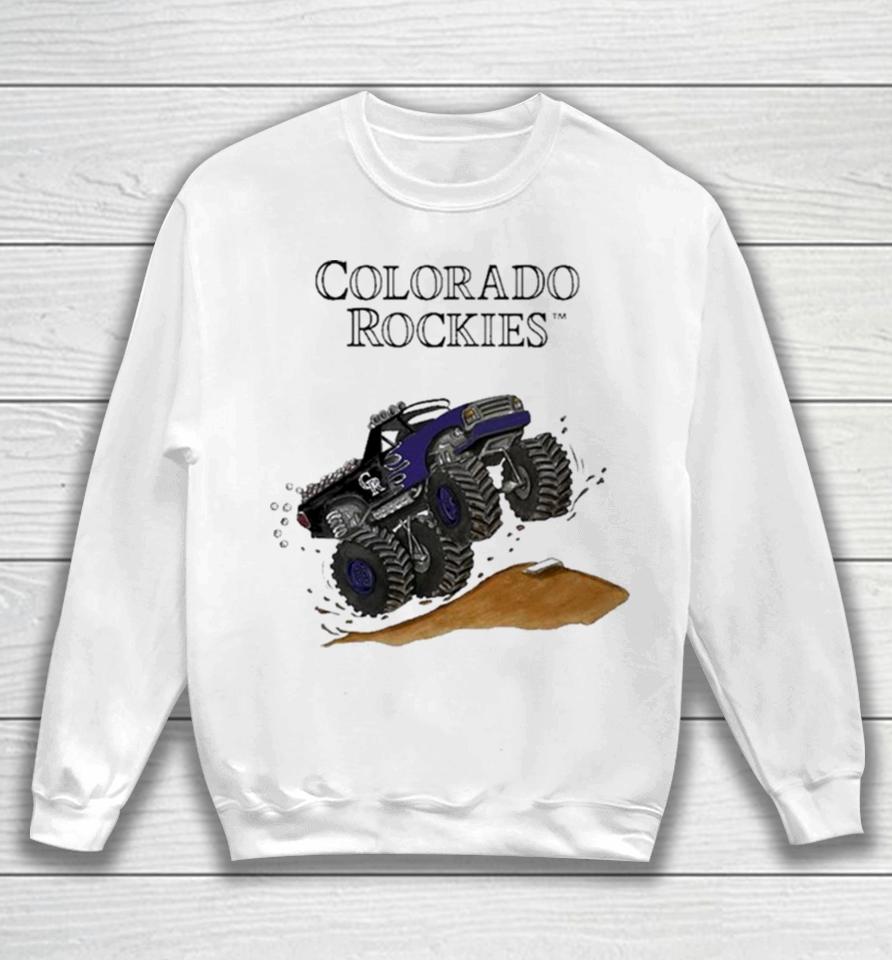 Colorado Rockies Monster Truck Mlb Sweatshirt