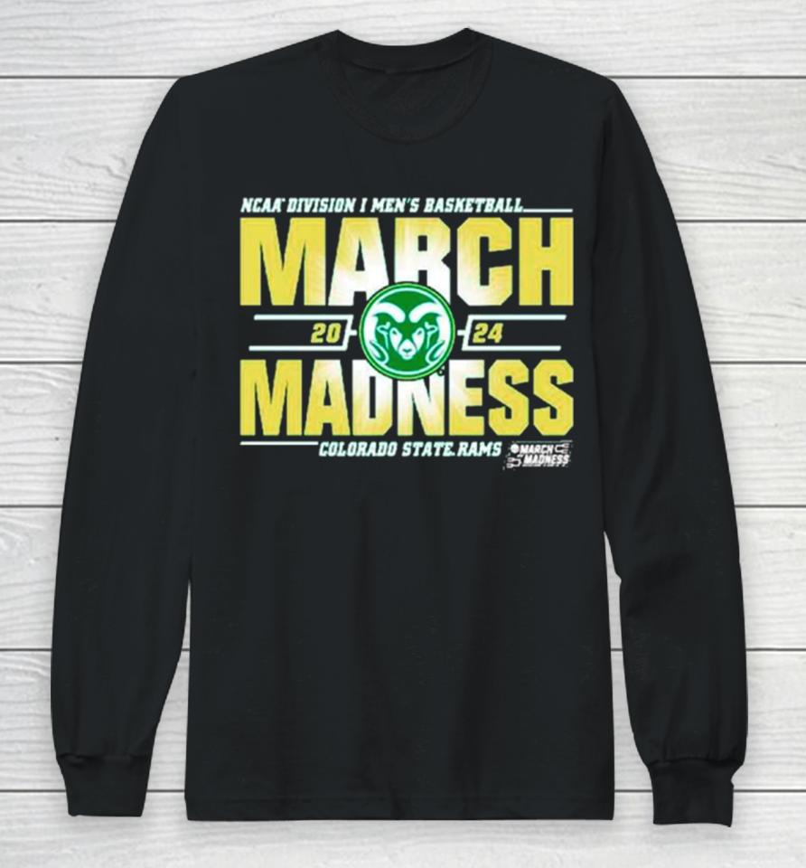 Colorado State Rams 2024 Ncaa Division I Men’s Basketball March Madness Long Sleeve T-Shirt