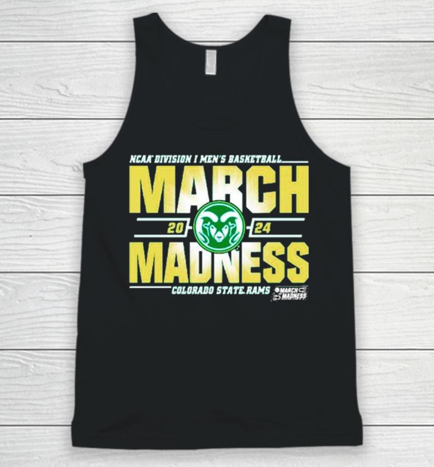 Colorado State Rams 2024 Ncaa Division I Men’s Basketball March Madness Unisex Tank Top