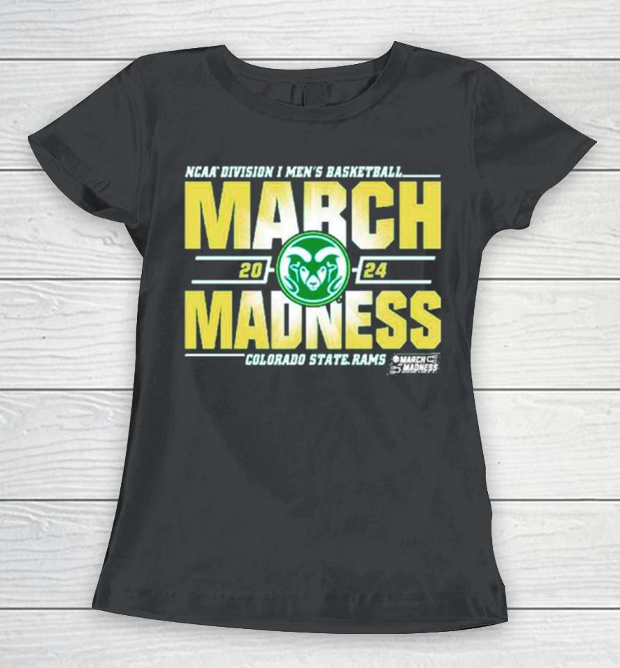 Colorado State Rams 2024 Ncaa Division I Men’s Basketball March Madness Women T-Shirt