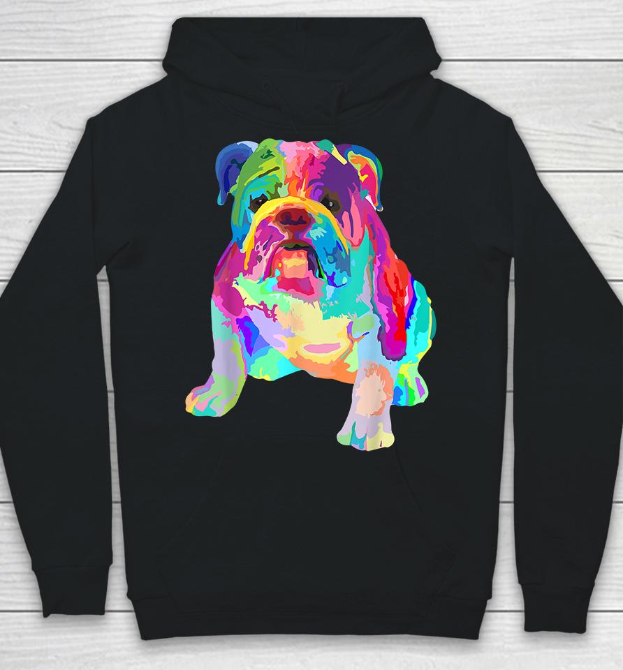 Colorful English Bulldog Hoodie