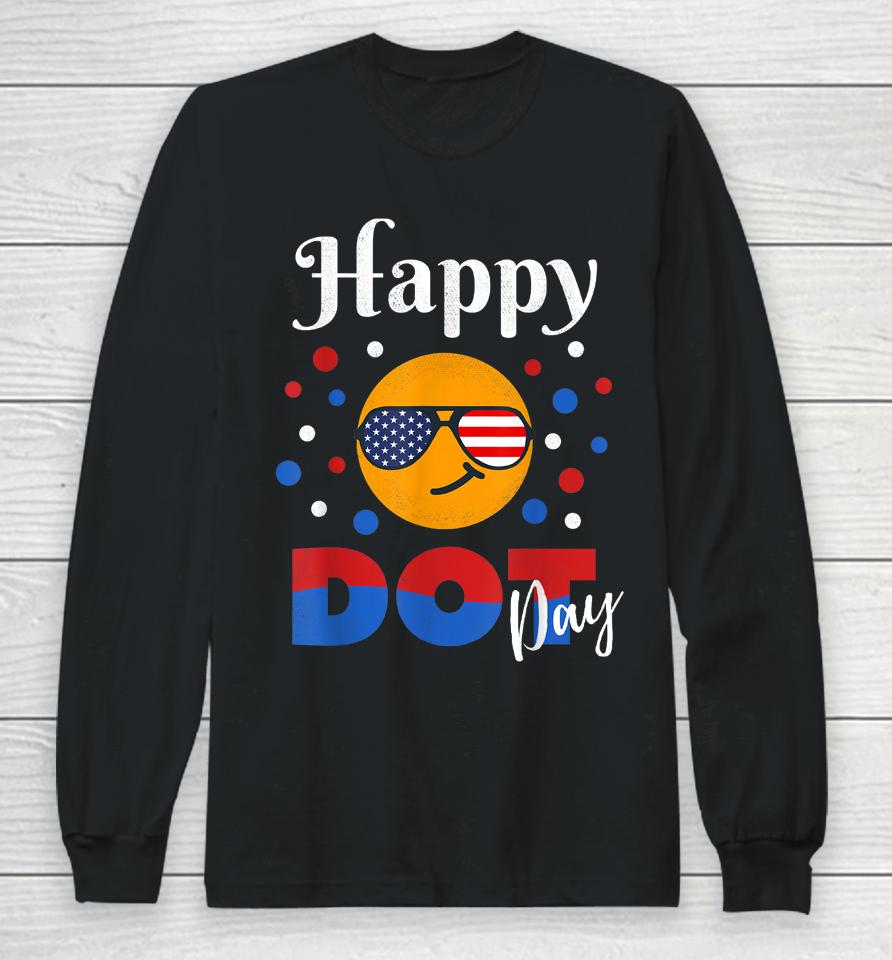 Colorful Happy Dot Day Polka Dot Gifts Long Sleeve T-Shirt