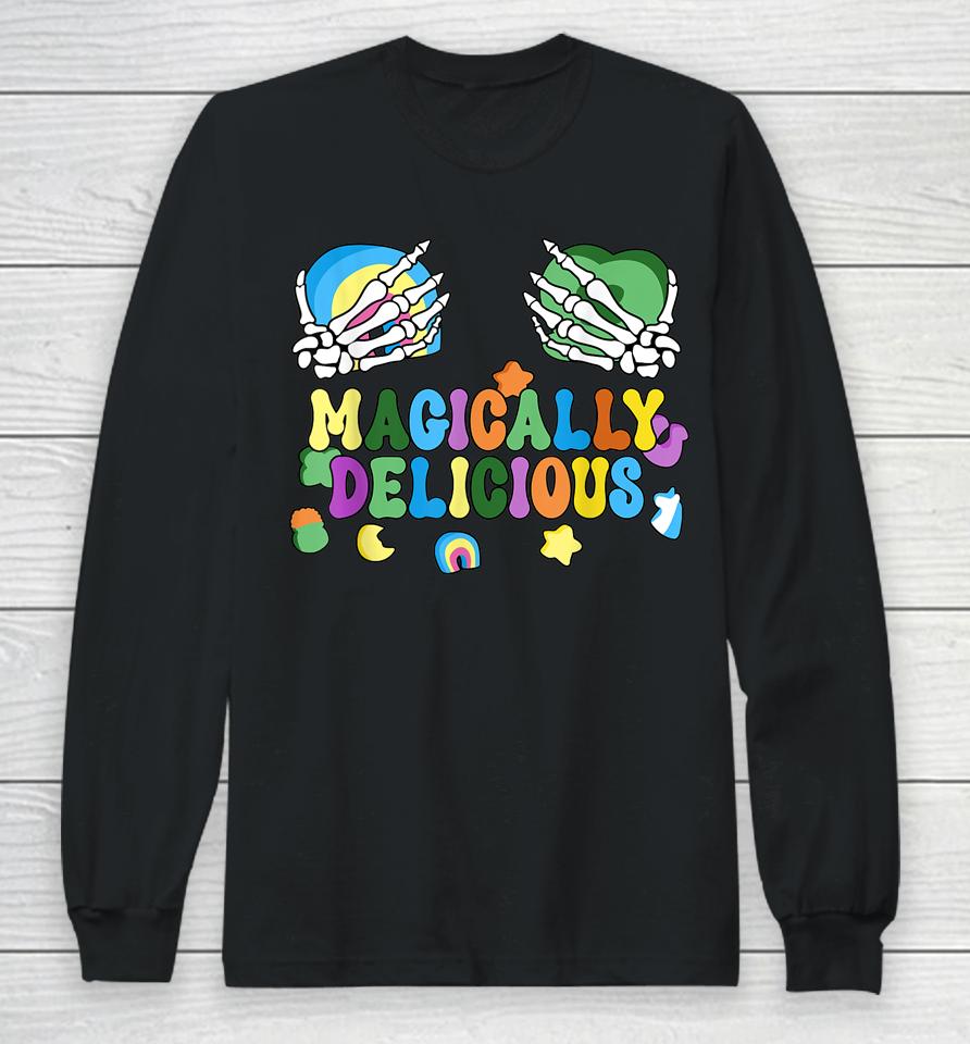 Colorful Magically Delicious Sexy Shamrock St Patrick's Day Long Sleeve T-Shirt