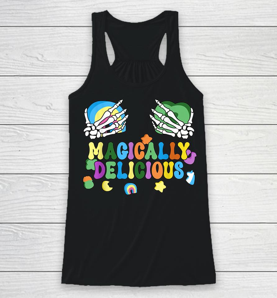 Colorful Magically Delicious Sexy Shamrock St Patrick's Day Racerback Tank