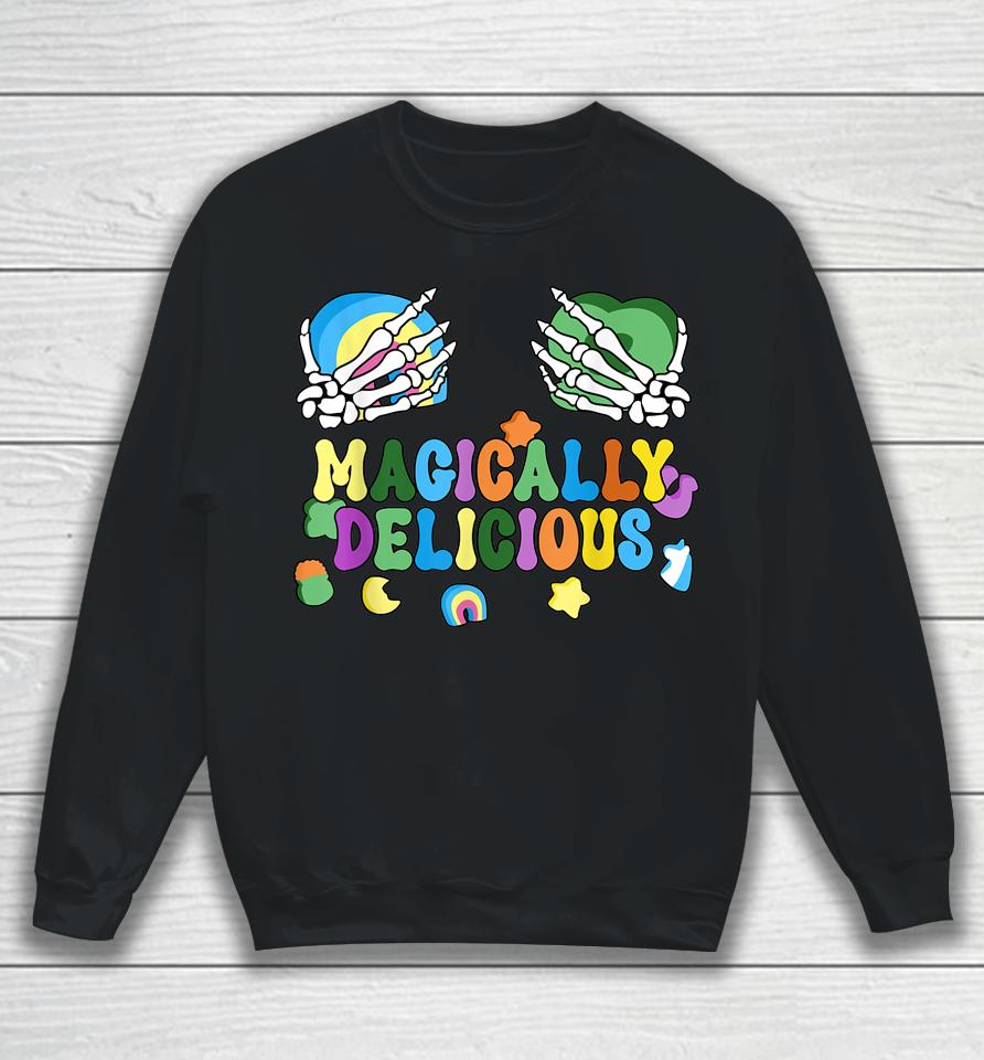 Colorful Magically Delicious Sexy Shamrock St Patrick's Day Sweatshirt