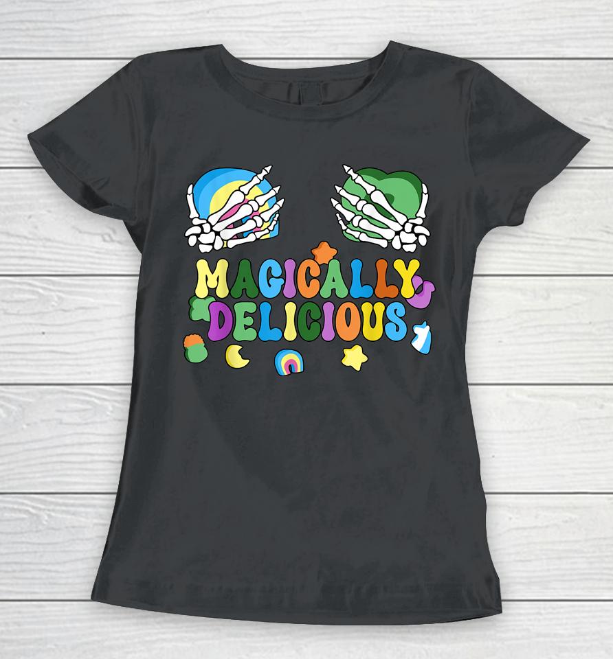 Colorful Magically Delicious Sexy Shamrock St Patrick's Day Women T-Shirt
