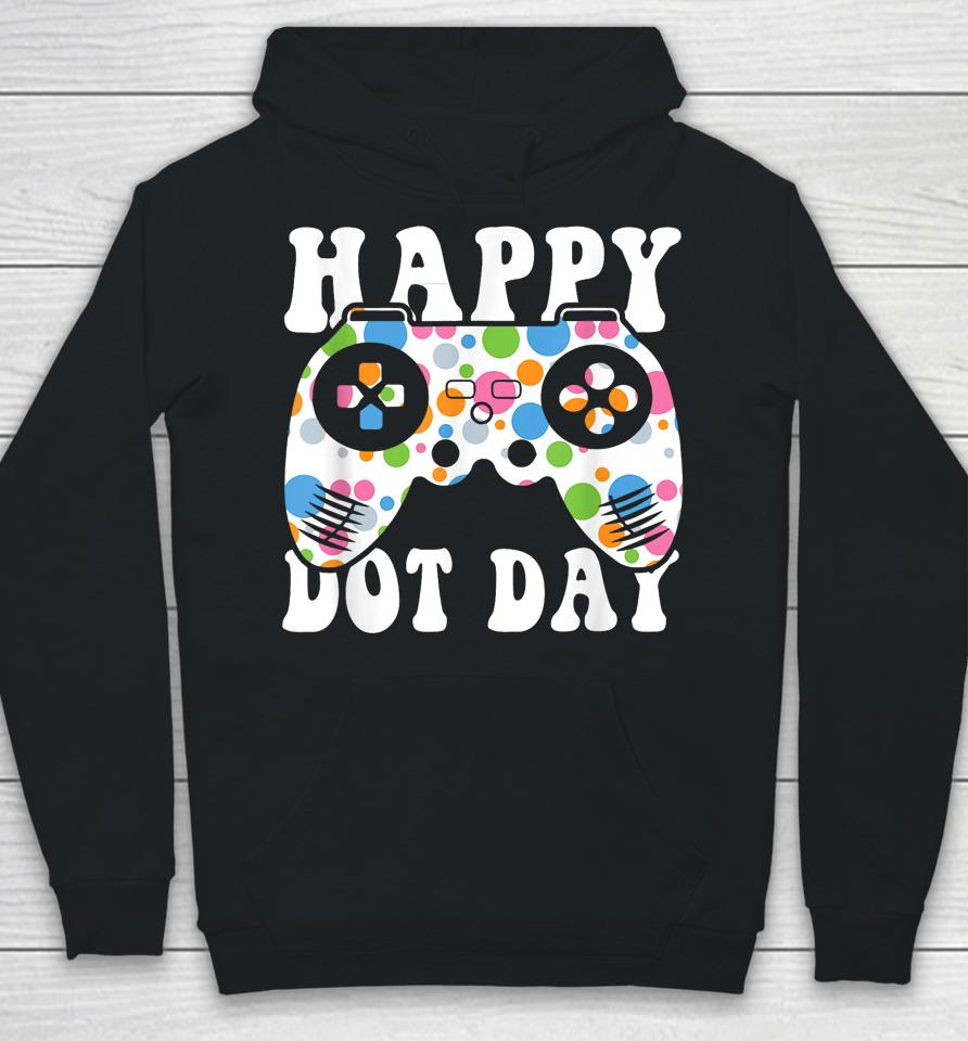 Colorful Polka Dot Game Controller International Dot Day Hoodie