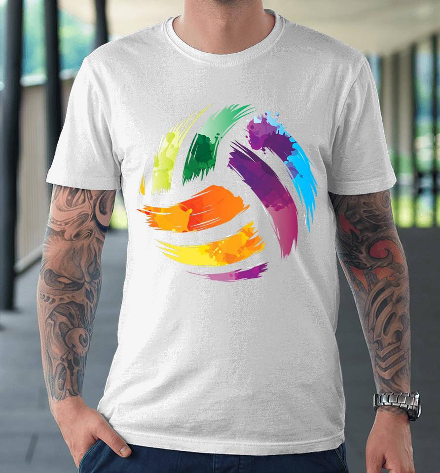 Colorful Volleyball Premium T-Shirt