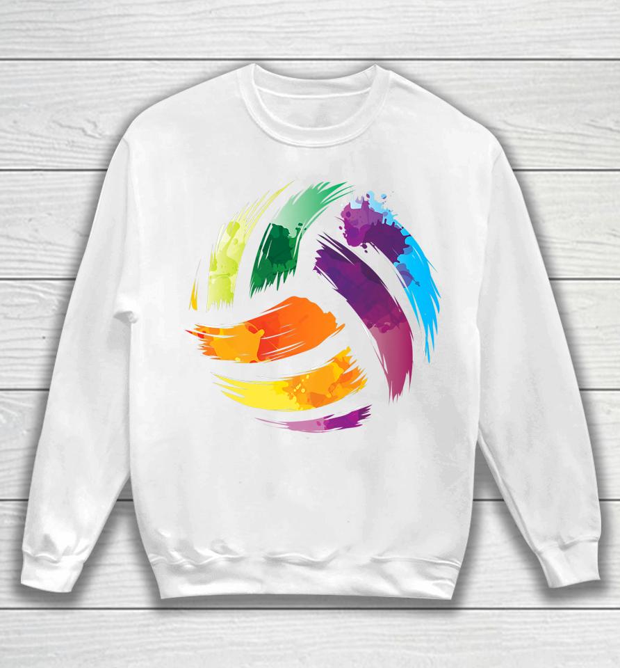 Colorful Volleyball Sweatshirt