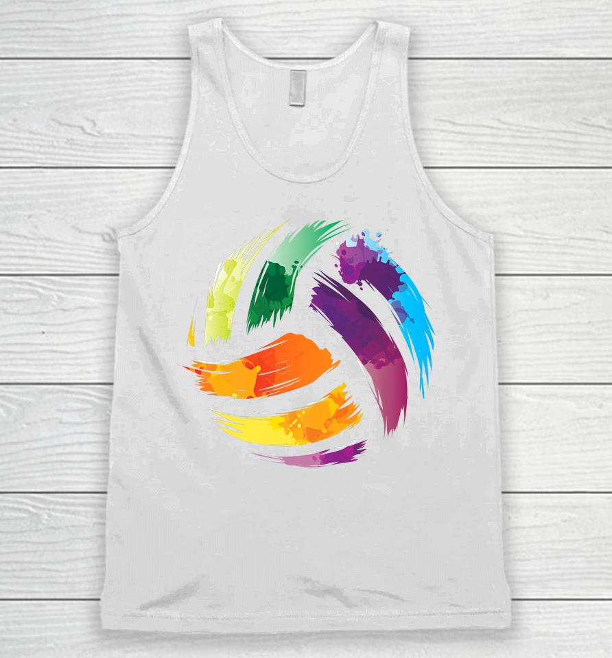 Colorful Volleyball Unisex Tank Top