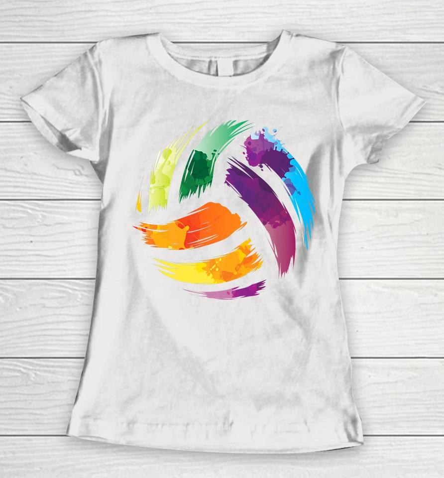 Colorful Volleyball Women T-Shirt