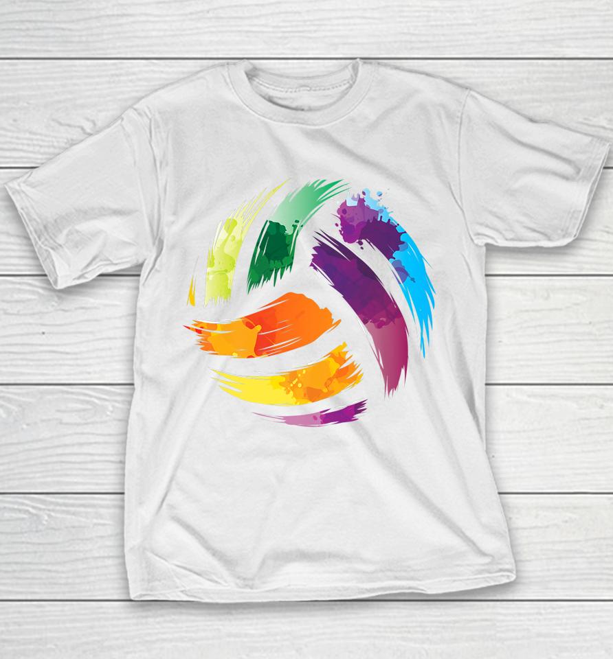 Colorful Volleyball Youth T-Shirt
