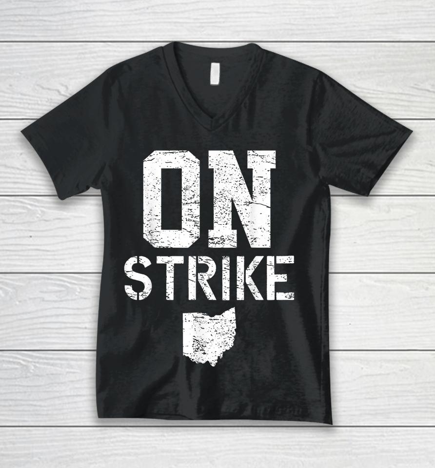 Columbus Ohio School Teachers Strike Oh Teacher Strike Unisex V-Neck T-Shirt