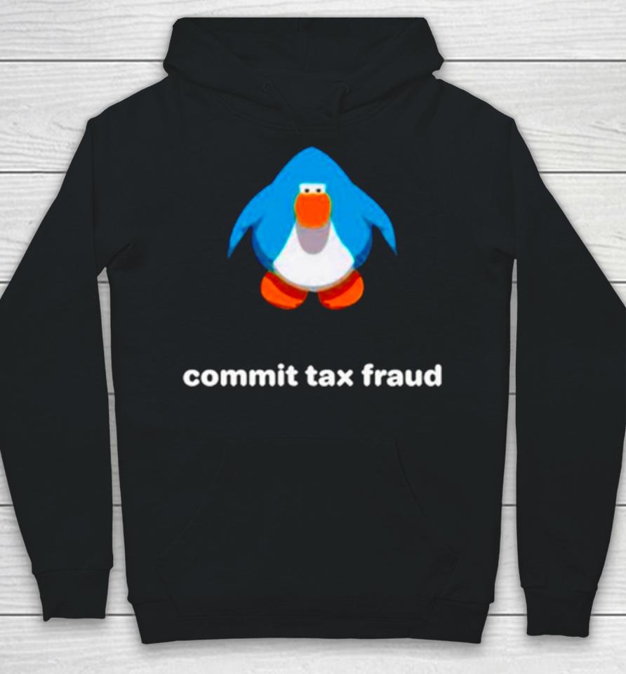 Commit Tax Fraud Club Penguin Hoodie