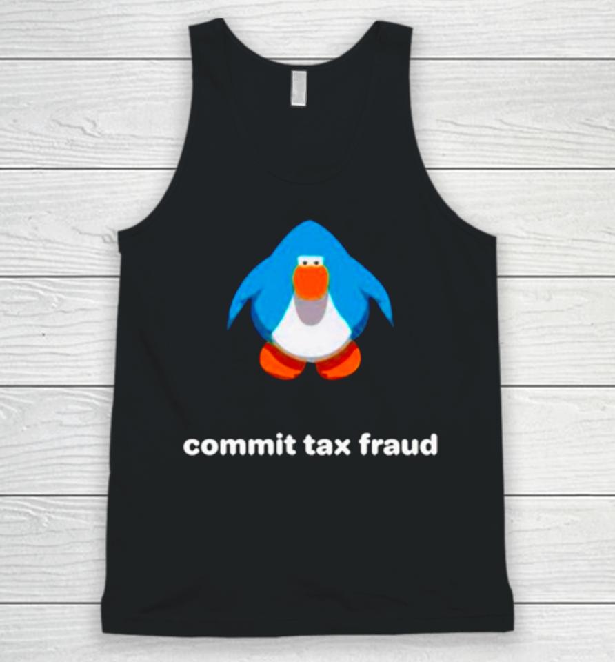 Commit Tax Fraud Club Penguin Unisex Tank Top